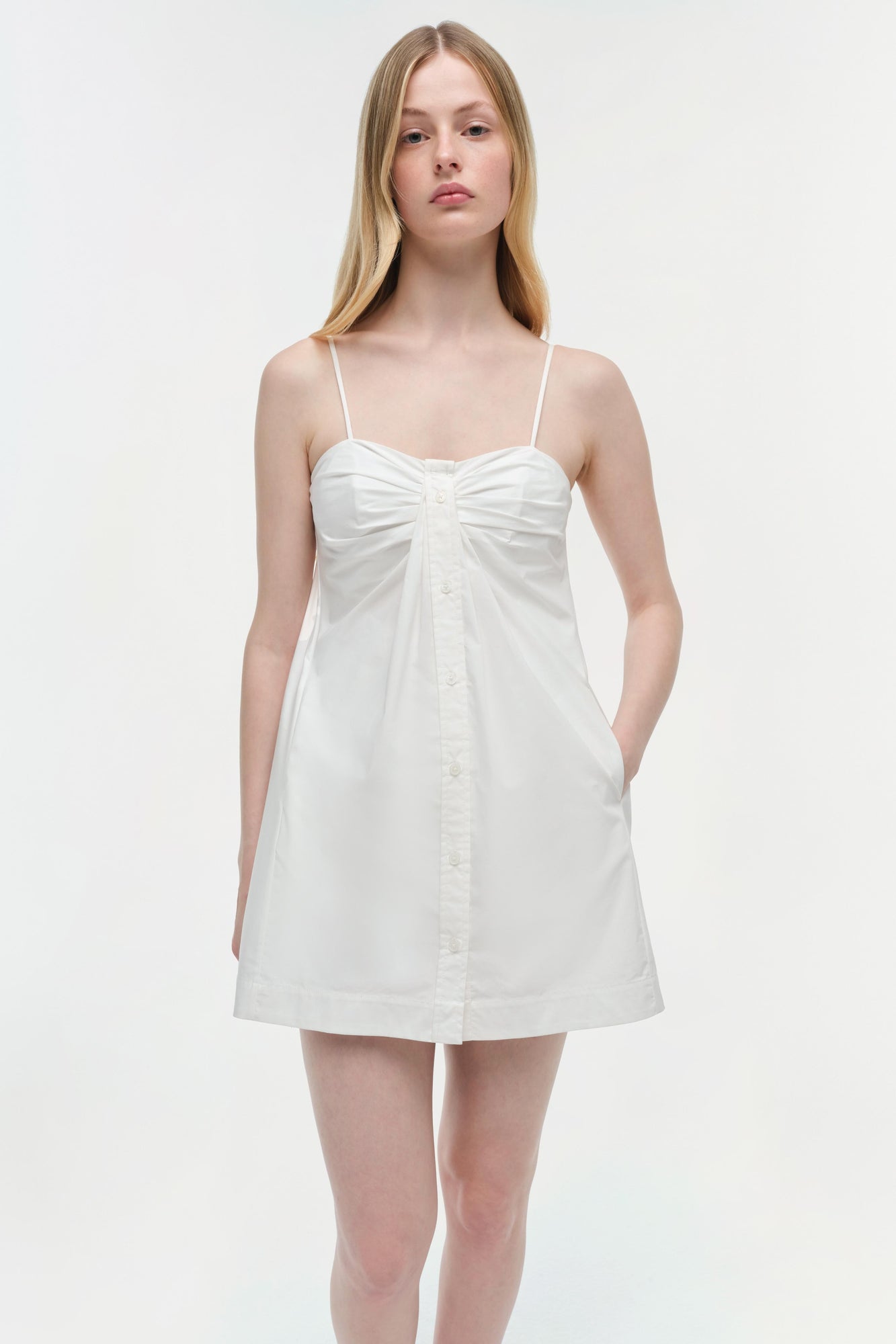 Womens | Kendall Cotton Mini Dress | White