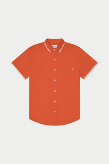 Burnt Orange Stitch Weekend Shirt | Orange