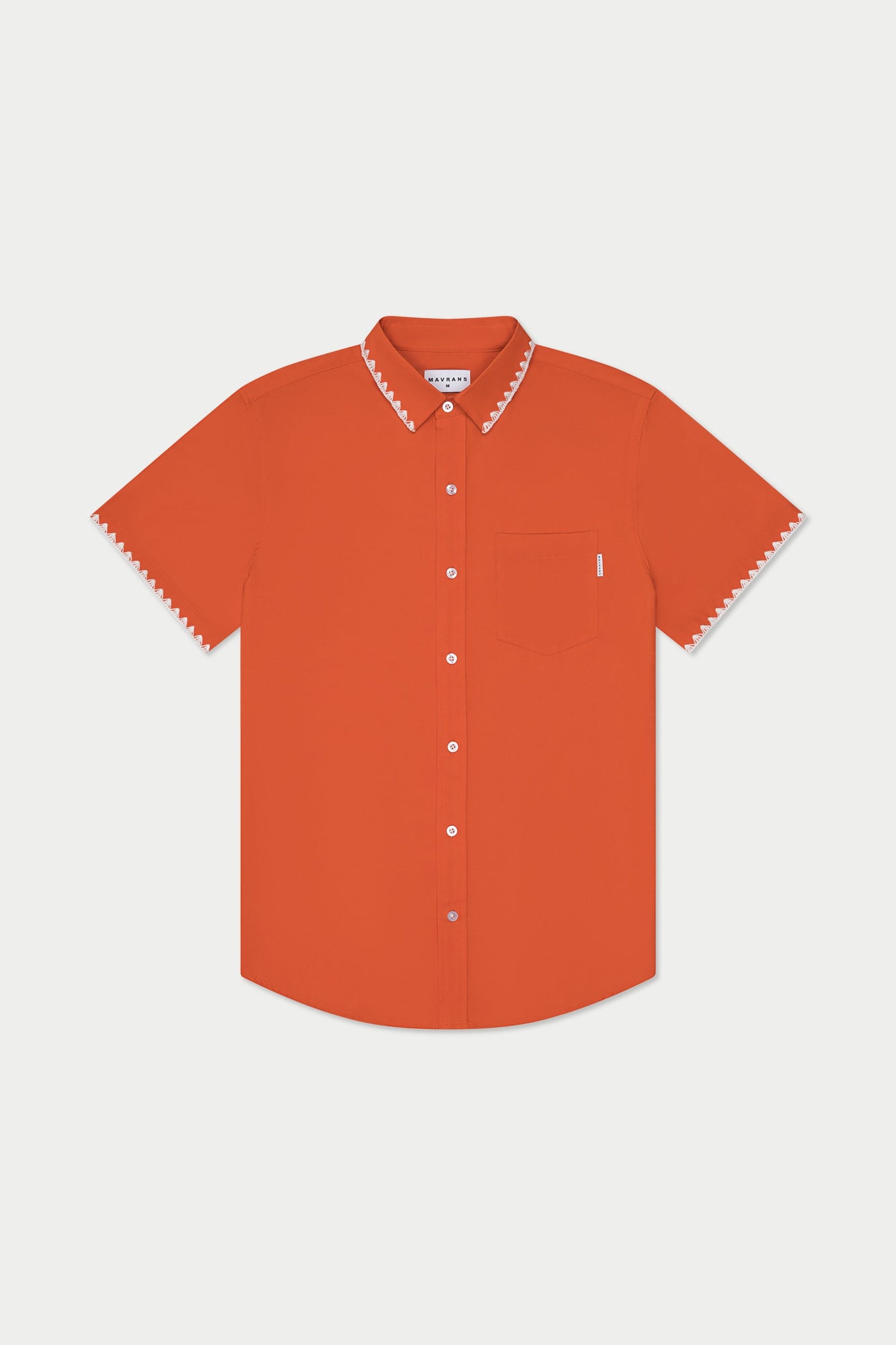 Burnt Orange Stitch Weekend Shirt | Orange