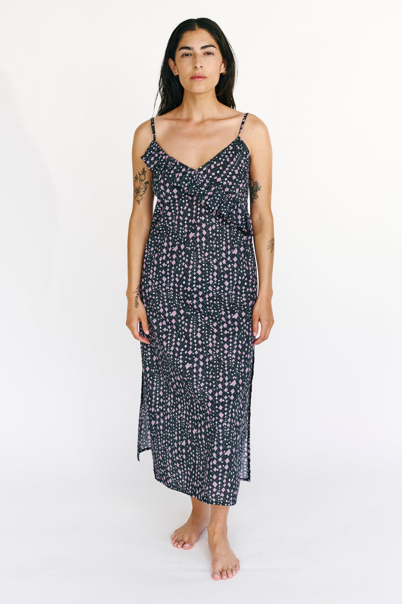 Geo Slip Dress