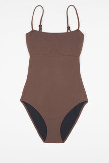 Boucle U/W Square Neck One Piece Suit | Choco