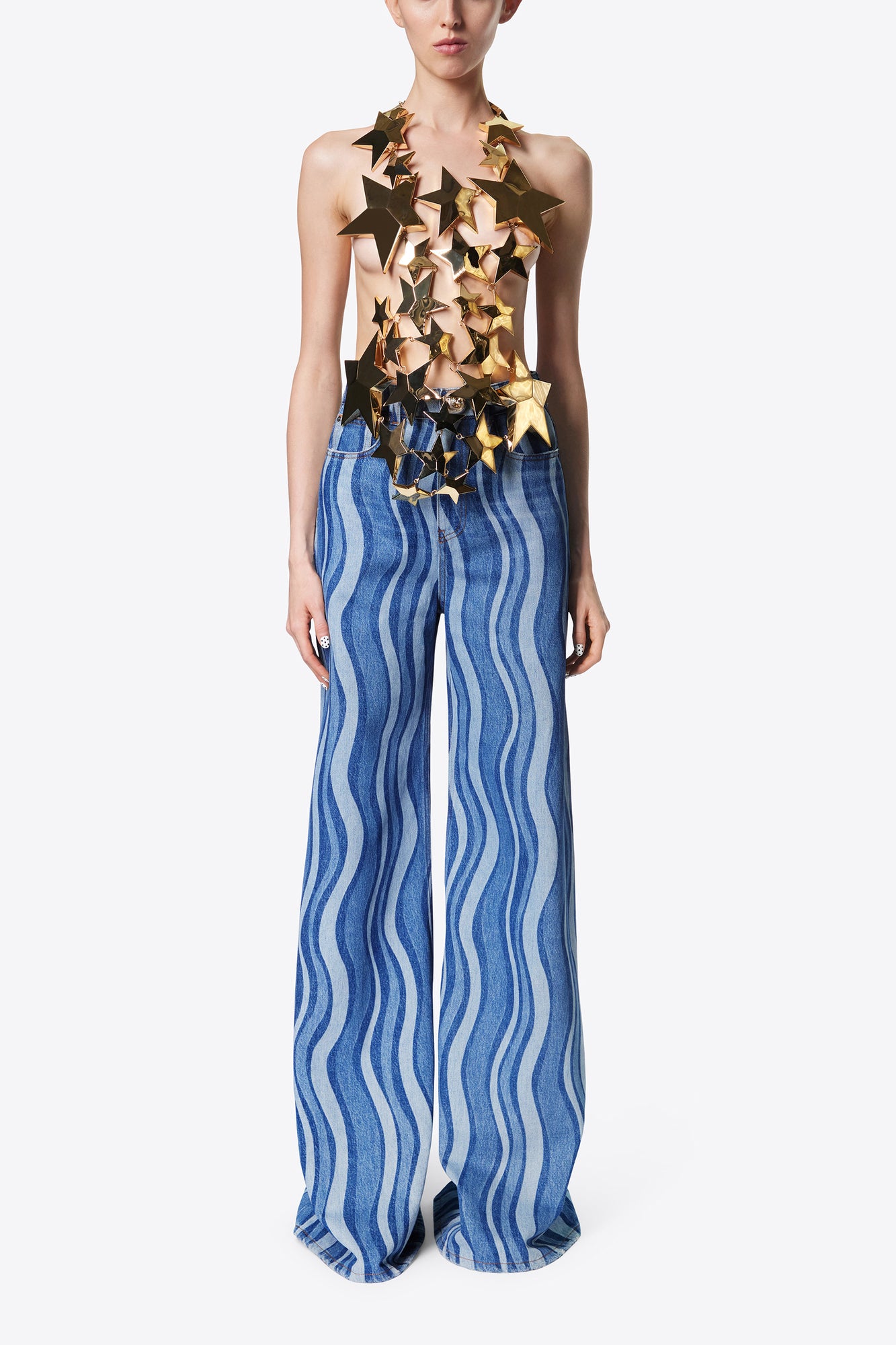 Sunray Denim Wide Leg Jean | Indigo Multi