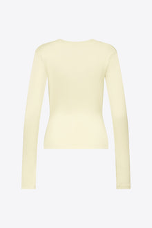 Star Stud Long Sleeve Top | Cream Yellow