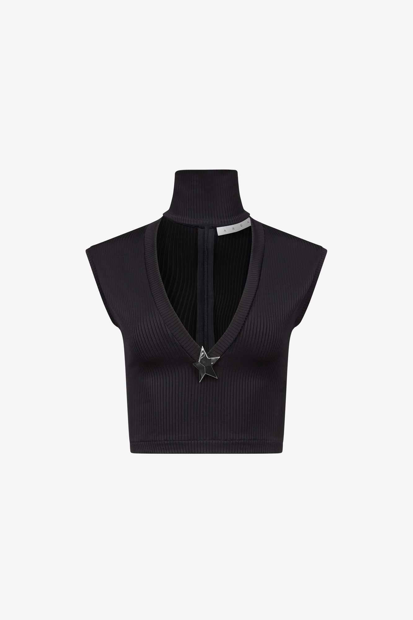 Star Stud Sleeveless Top | Black