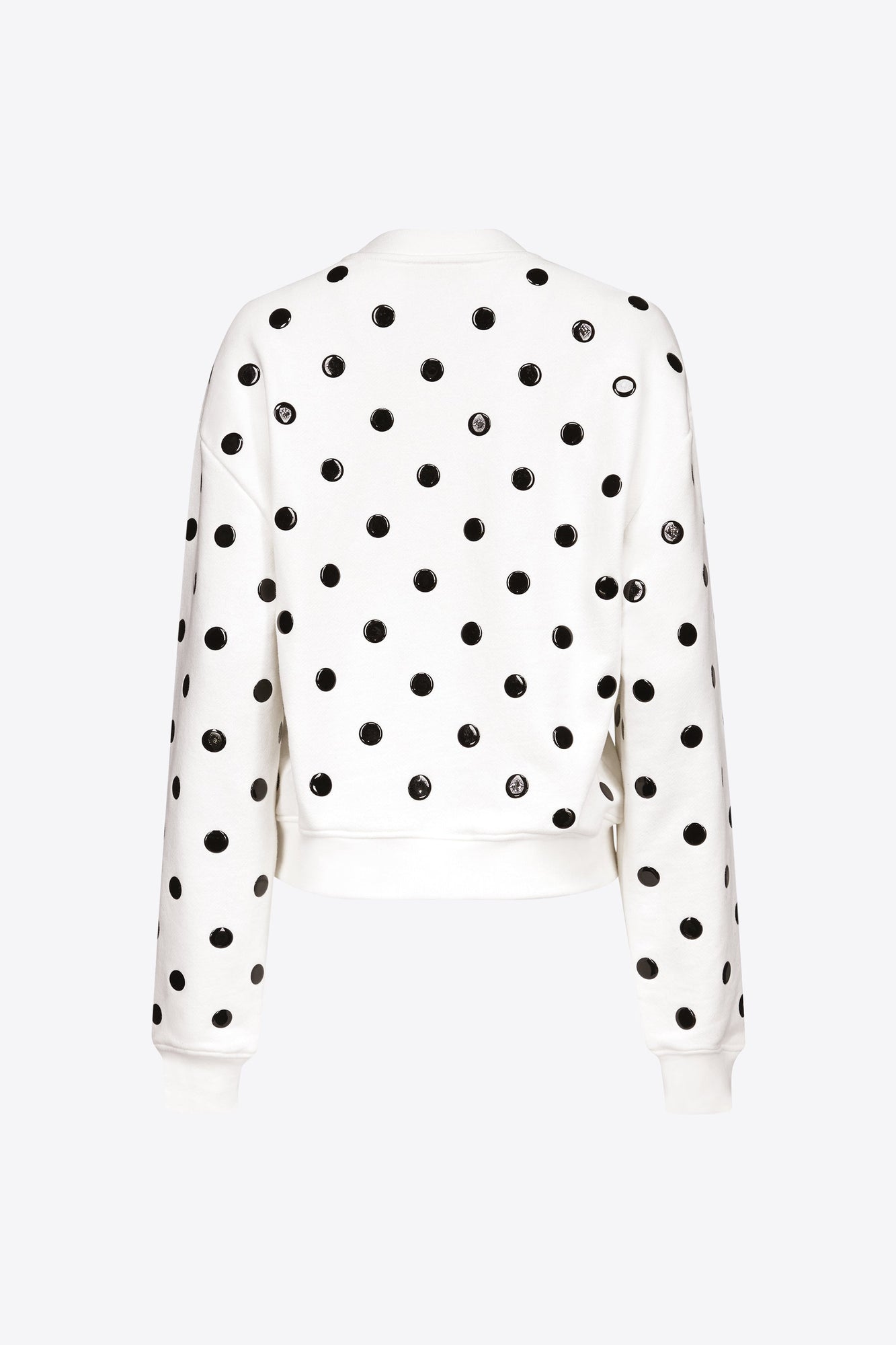 Polka Dot Sweatshirt | White