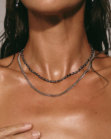 The Pearl Chain Necklace Set | Silver | Freshwater Pearls