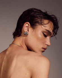 Mariner Cross Studs | Cubic Zirconia | Silver
