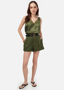 Ravi Linen Short | Sencha