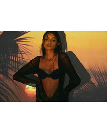 The Milan Bead Stud Necklace | Silver