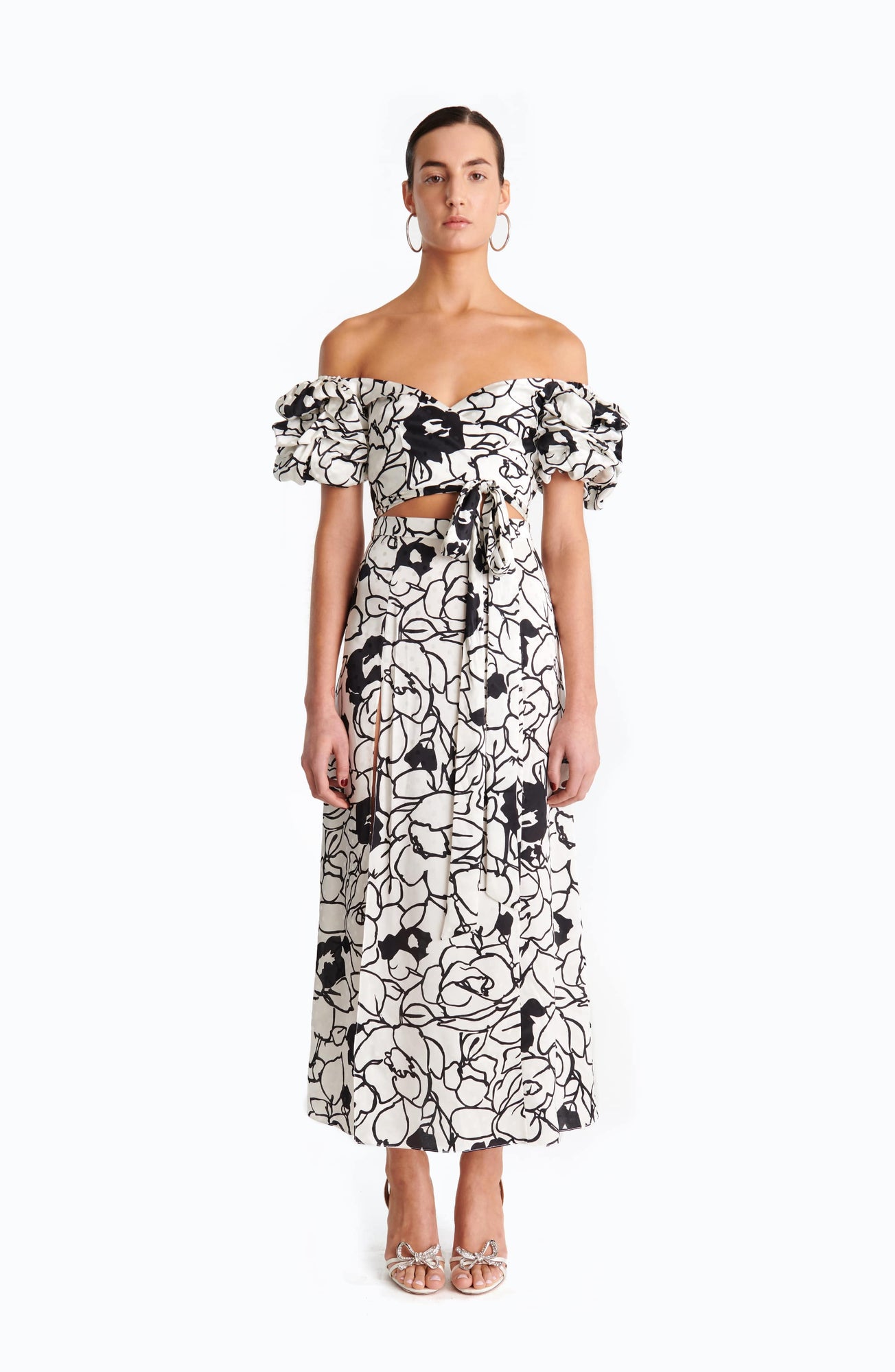 Zano Top - Floral Noir Print - Ronny Kobo