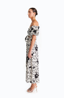 Zano Top - Floral Noir Print - Ronny Kobo