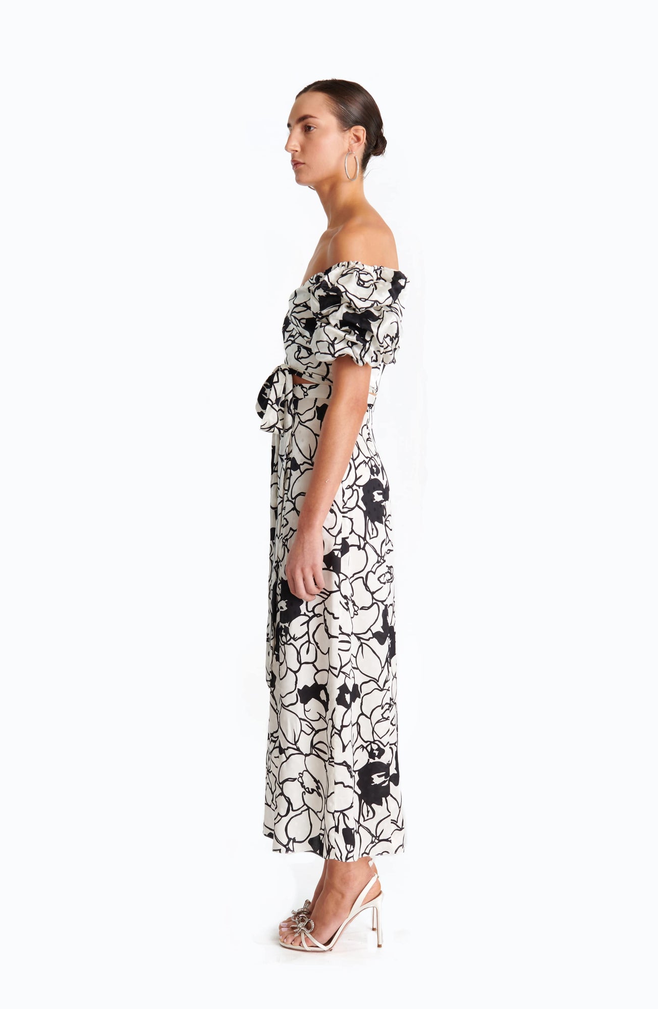 Zano Top - Floral Noir Print - Ronny Kobo
