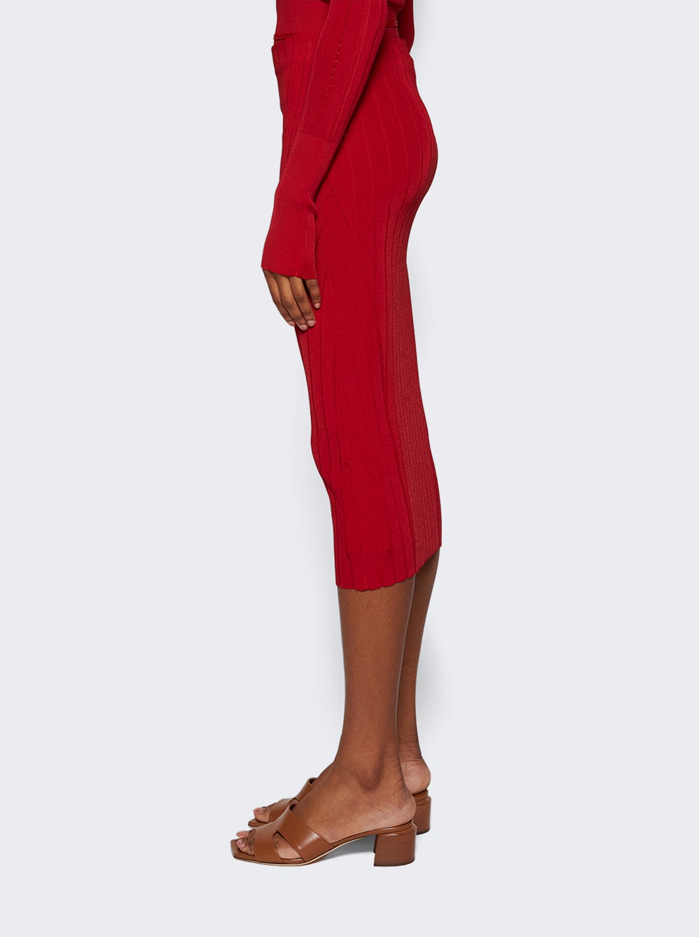 Women | Jacquemus | La Jupe Pralu Skirt Dark | Red