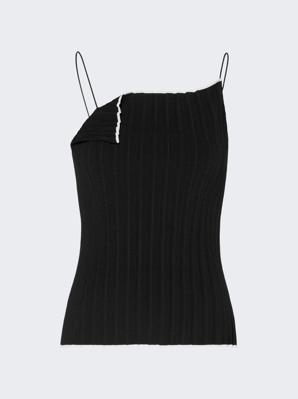 Women | Jacquemus | Le Haut Maille Plisse Top | Black