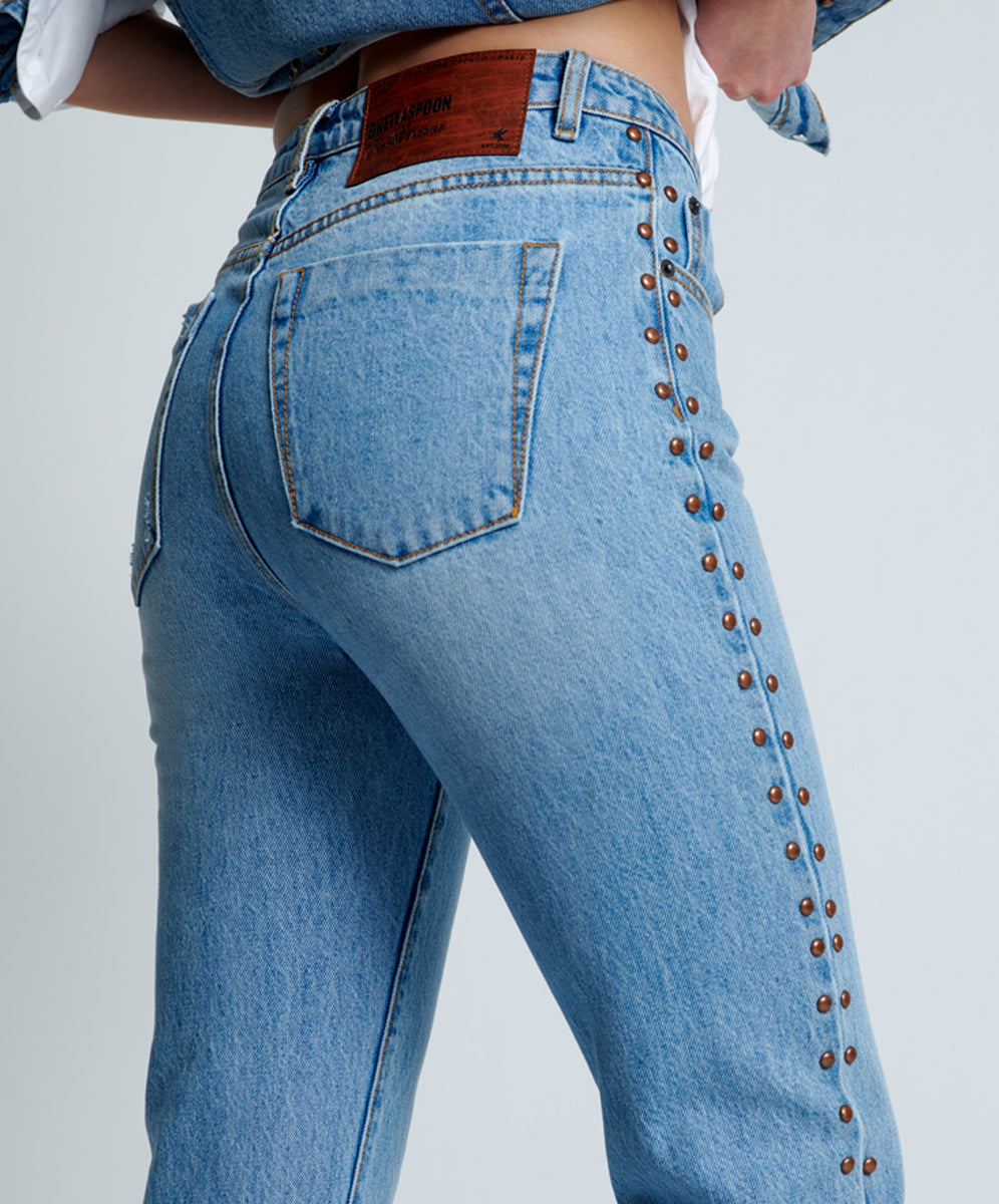 Awesome Baggies High Waist Straight Leg Denim Jeans | Ocean