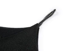 Silk-Blend V-Neck Camisole | Black