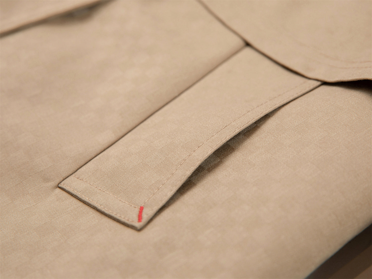 Wool Short Trench Coat | Khaki