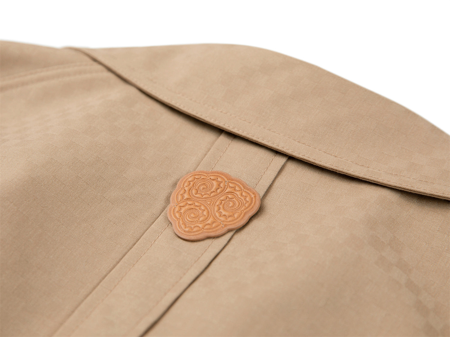 Wool Short Trench Coat | Khaki