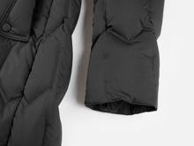 Quilted Long Coat | Black