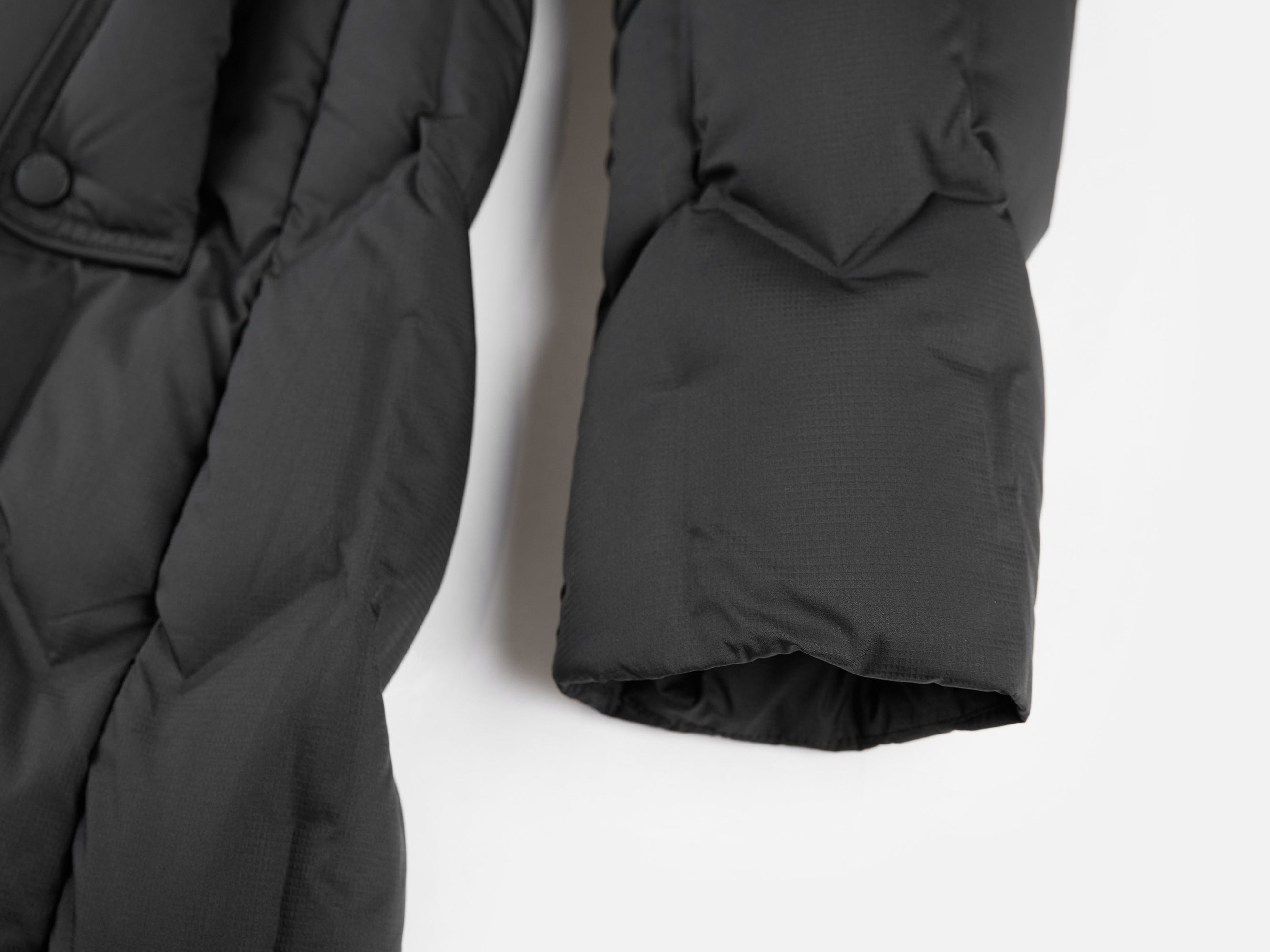 Quilted Long Coat | Black