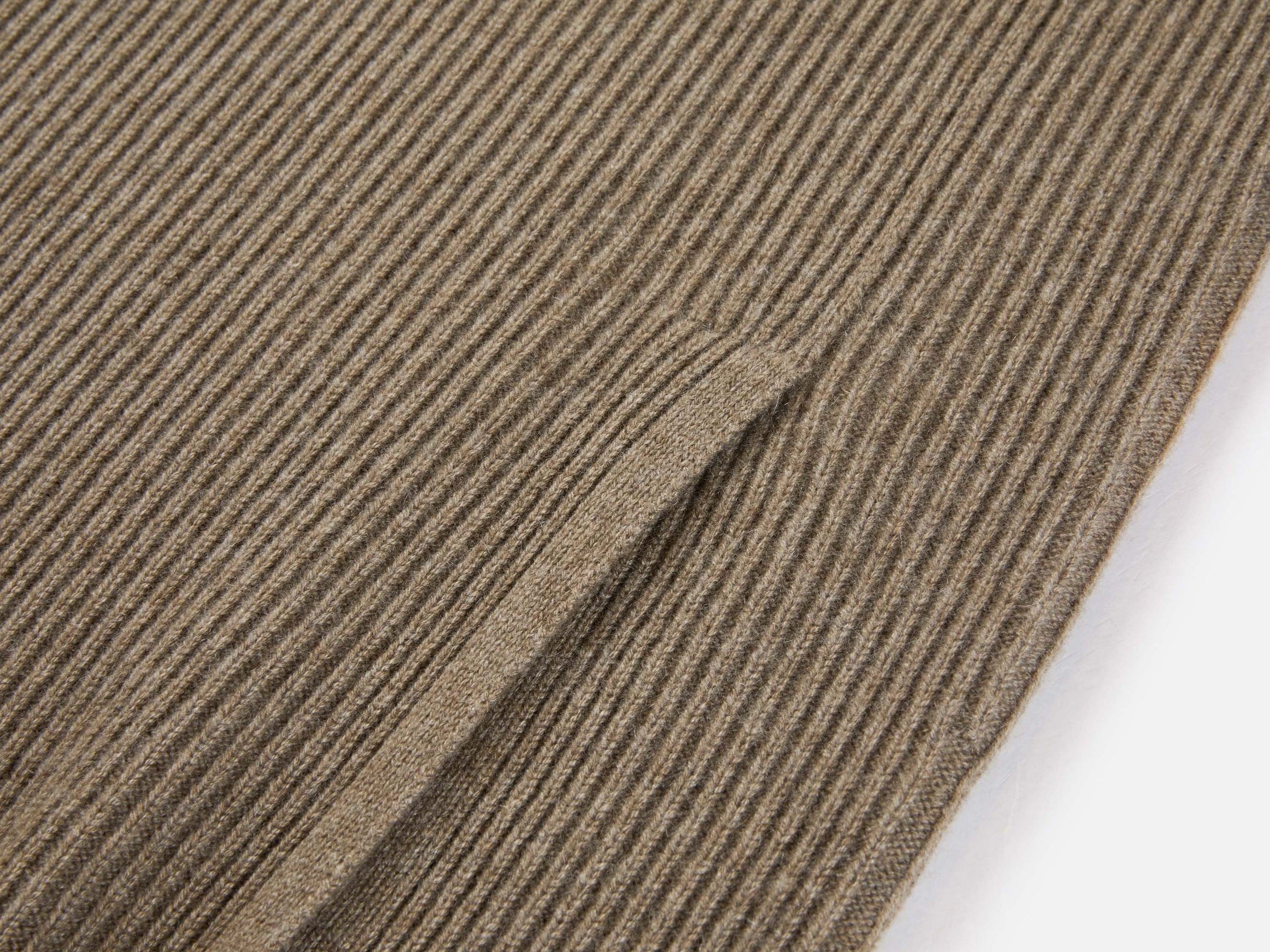 Ribbed Cashmere Skirt | Brown