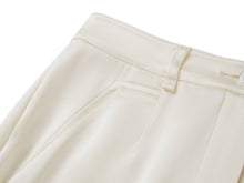 Straight-Leg Trousers | Cream