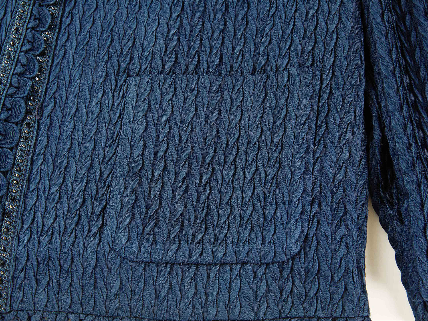 Lightweight Triacetate Short Jacket | Navy