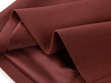 Wool Bag Skirt | Wine Red