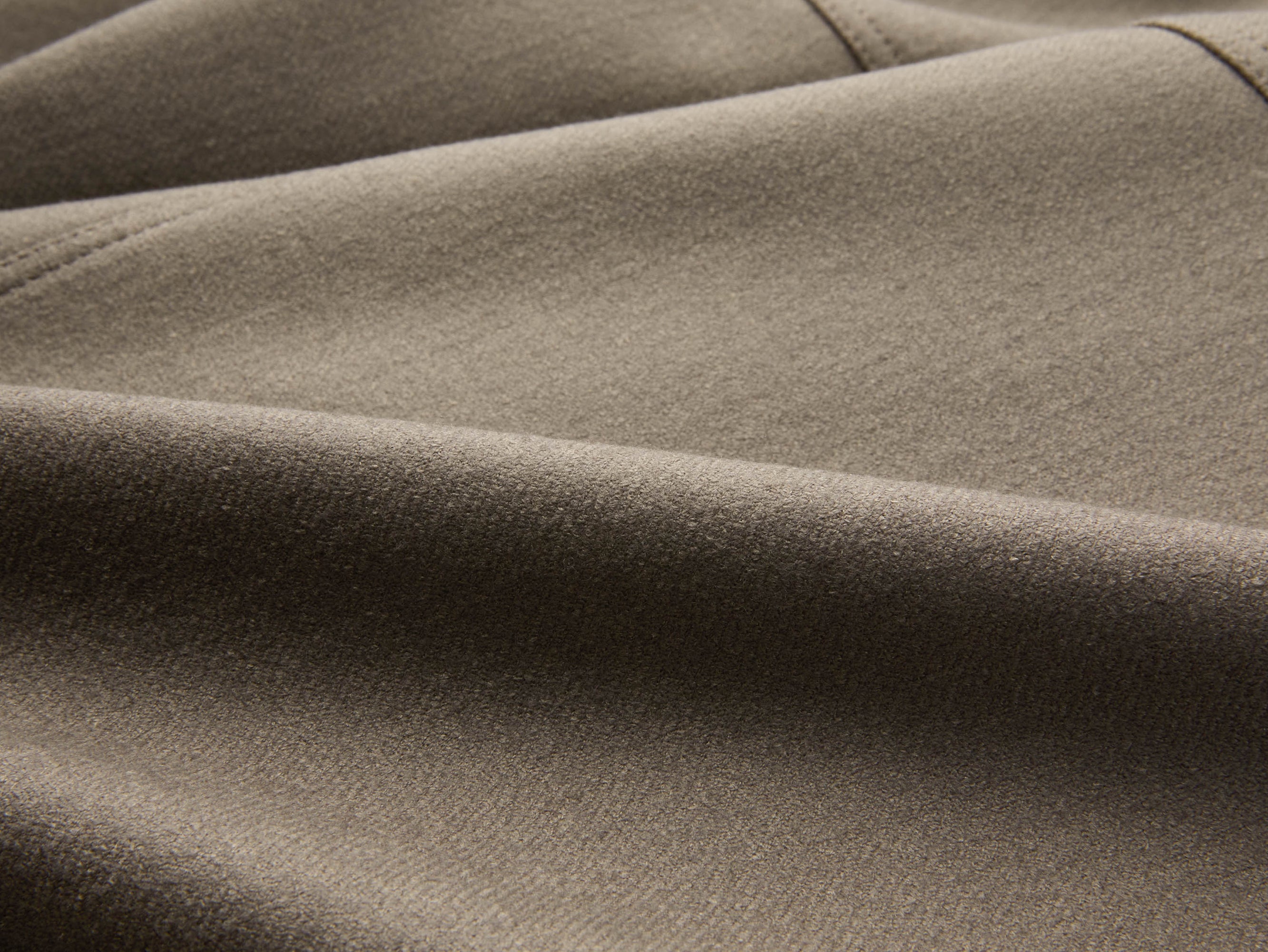Wool Mulberry Silk Casual Coat | Brown
