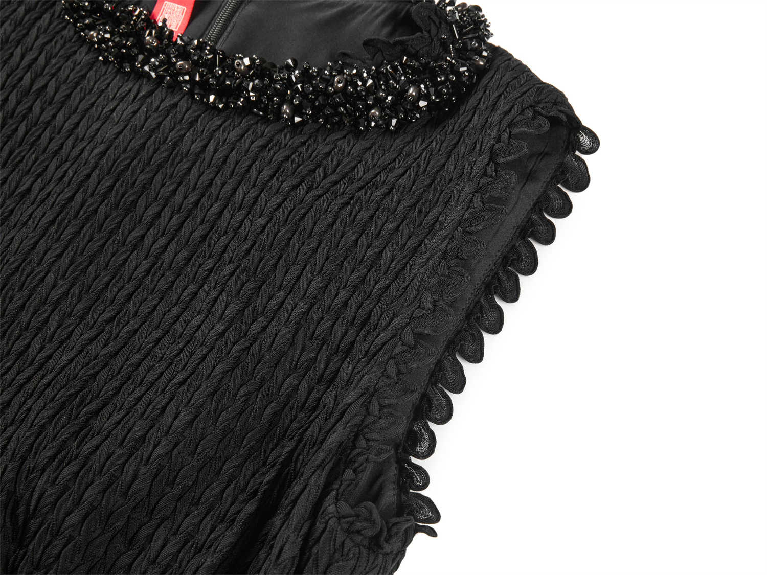 Acetic Acid Pleated Dress | Black