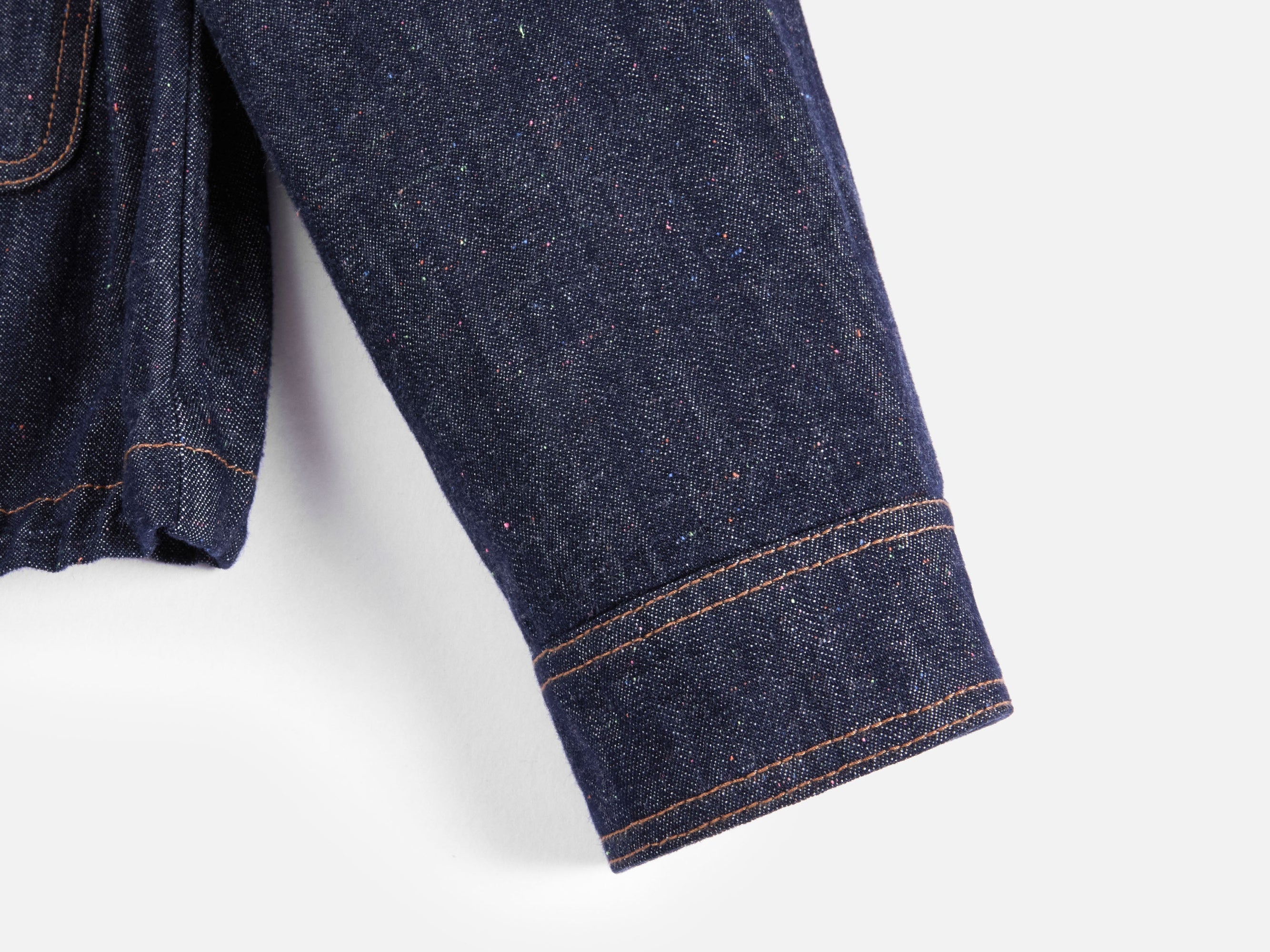 Cropped Denim Jacket | Navy