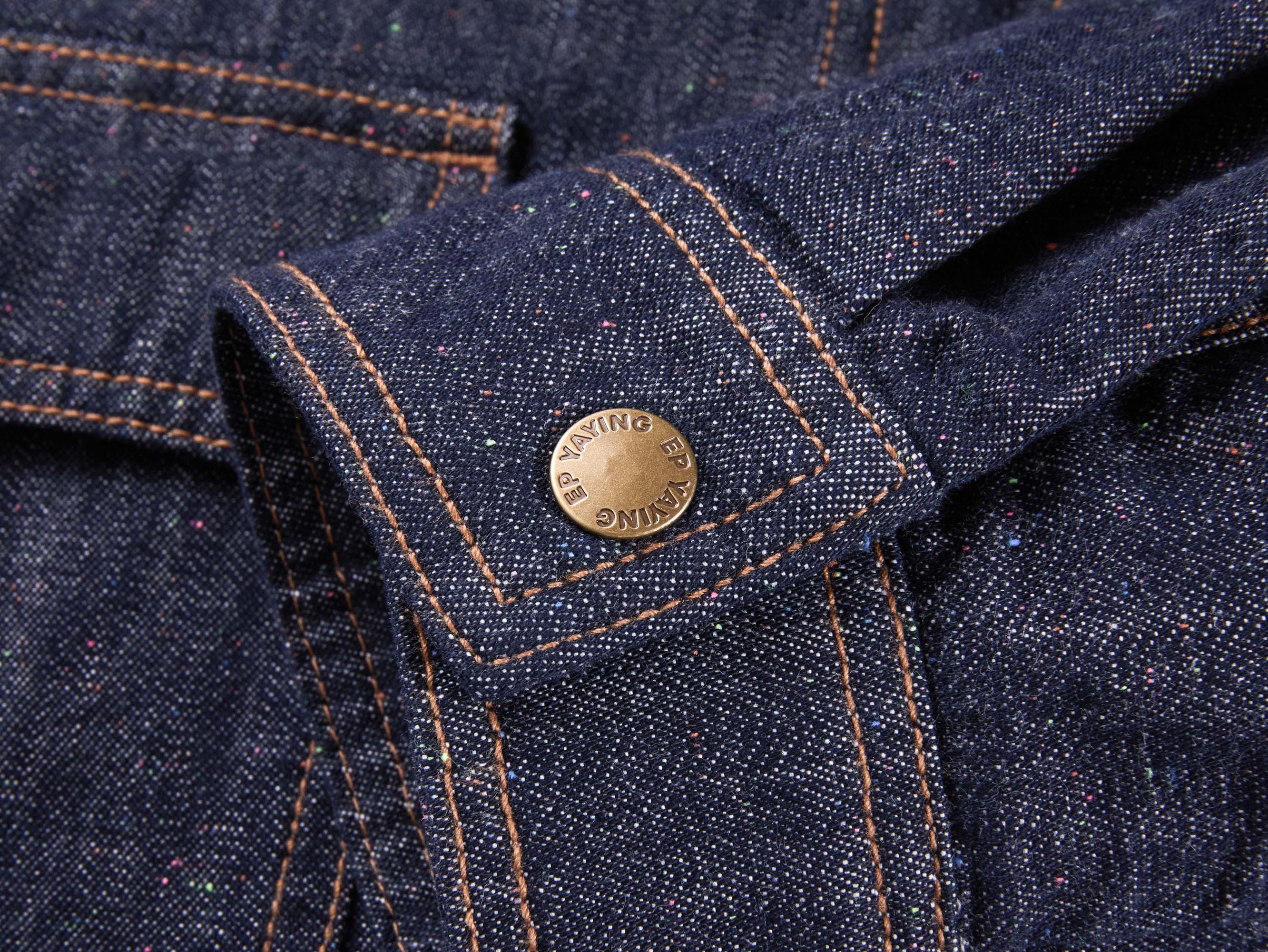 Cropped Denim Jacket | Navy