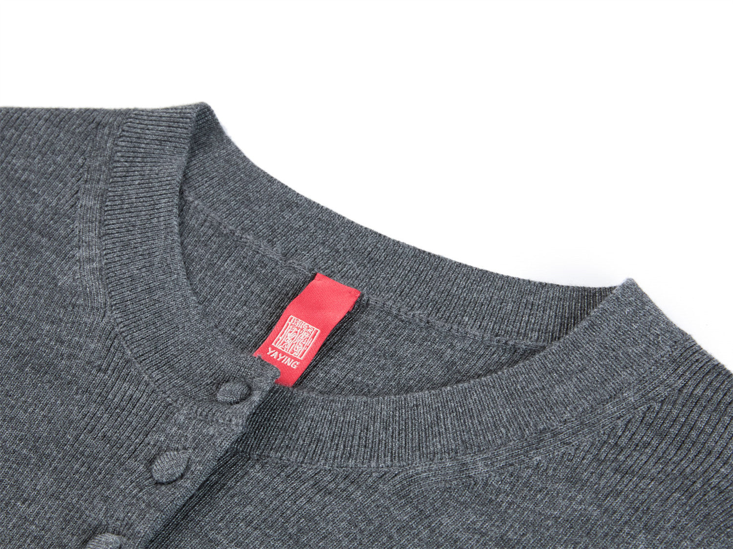 Pure Wool Knit Cardigan | Grey