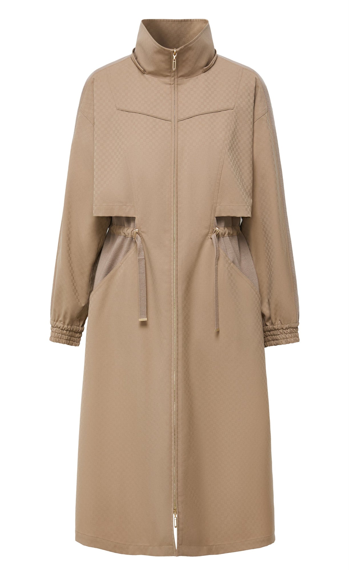 Wool Trench Dress | Khaki