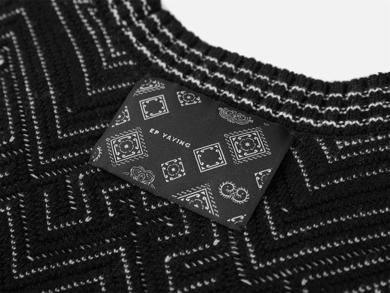 Wool Knit Vest | Black