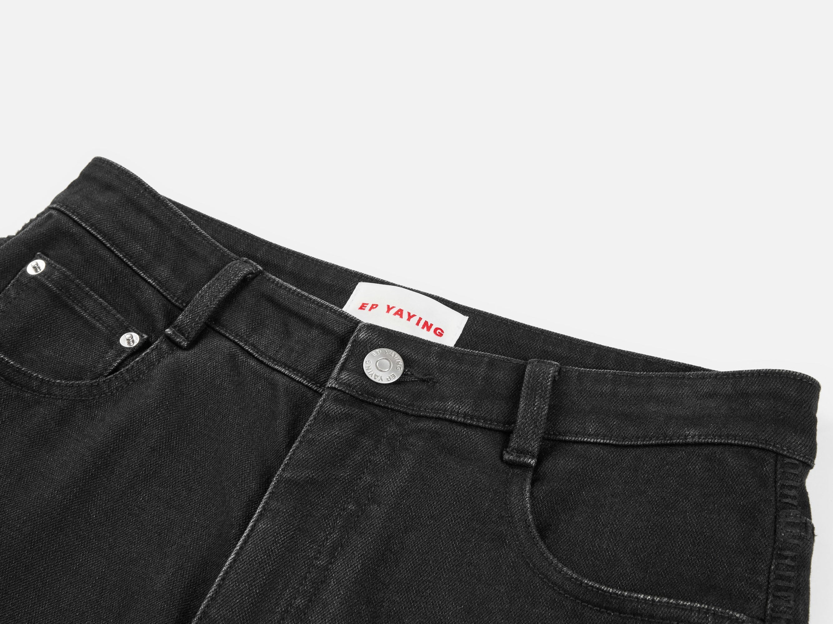 Straight Leg High-Waisted Jean | Black