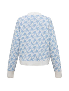 Wool Knit Cardigan | Blue