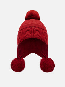 Knit Beanie | Red/Maroon
