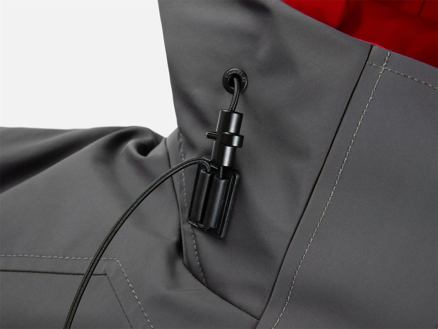 Goose Down Hooded Jacket | Grey