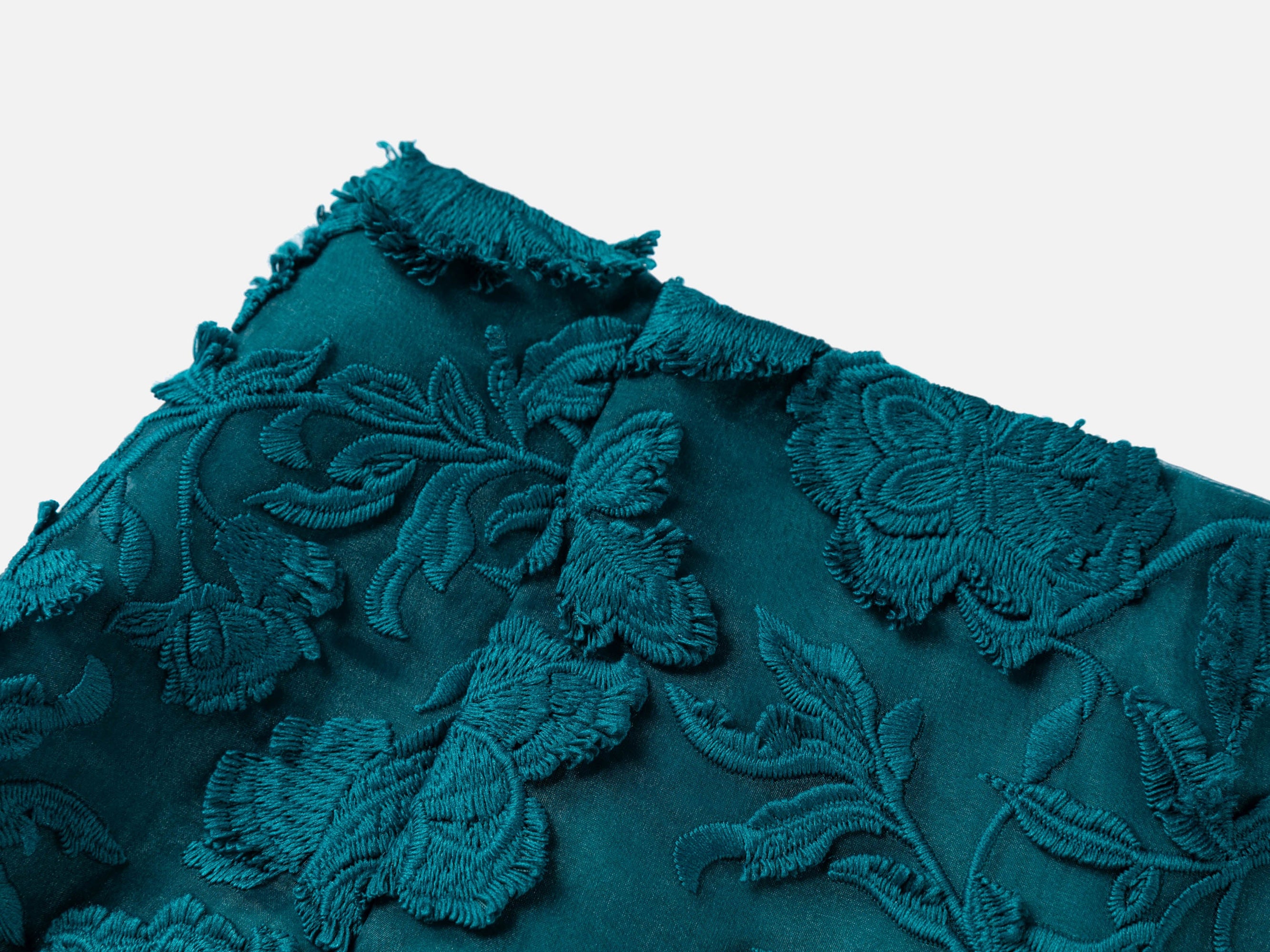 3D floral Skirt | Green