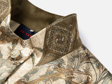 Mulberry Silk Printed Vest | Green