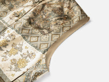 Mulberry Silk Printed Vest | Green