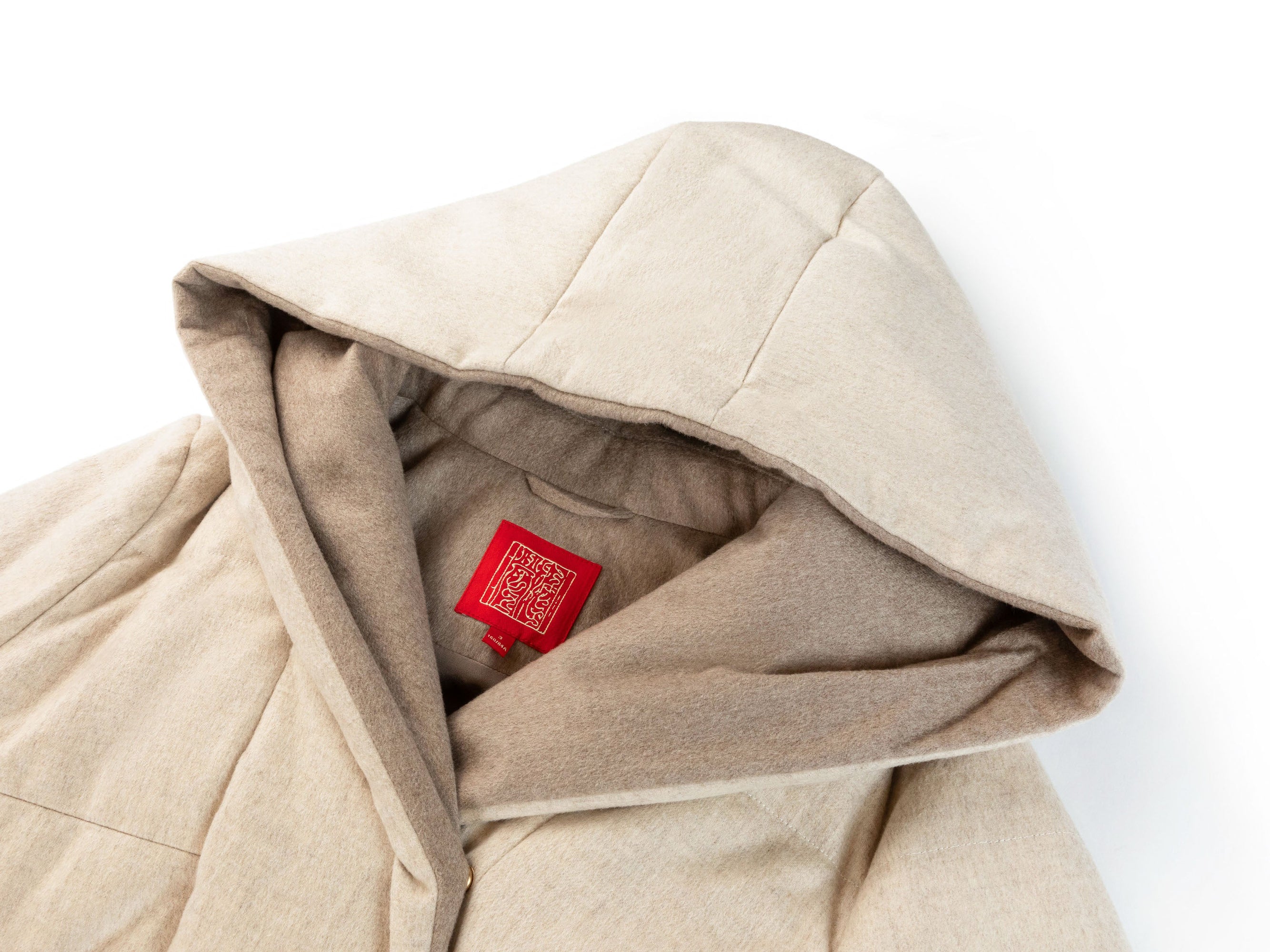 Cashmere Goose Down Jacket | Beige
