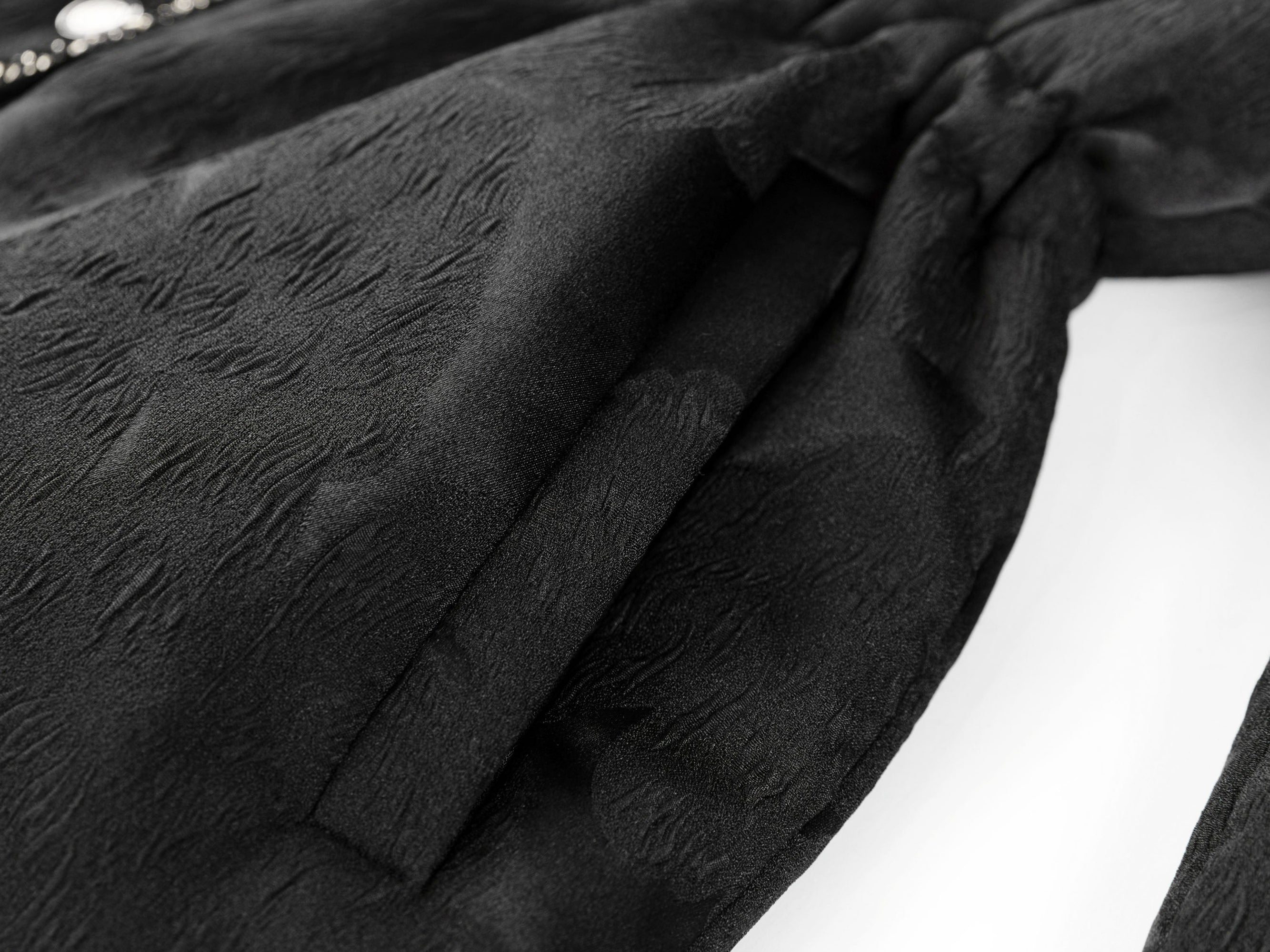 Textured Pattern Jacket | Black