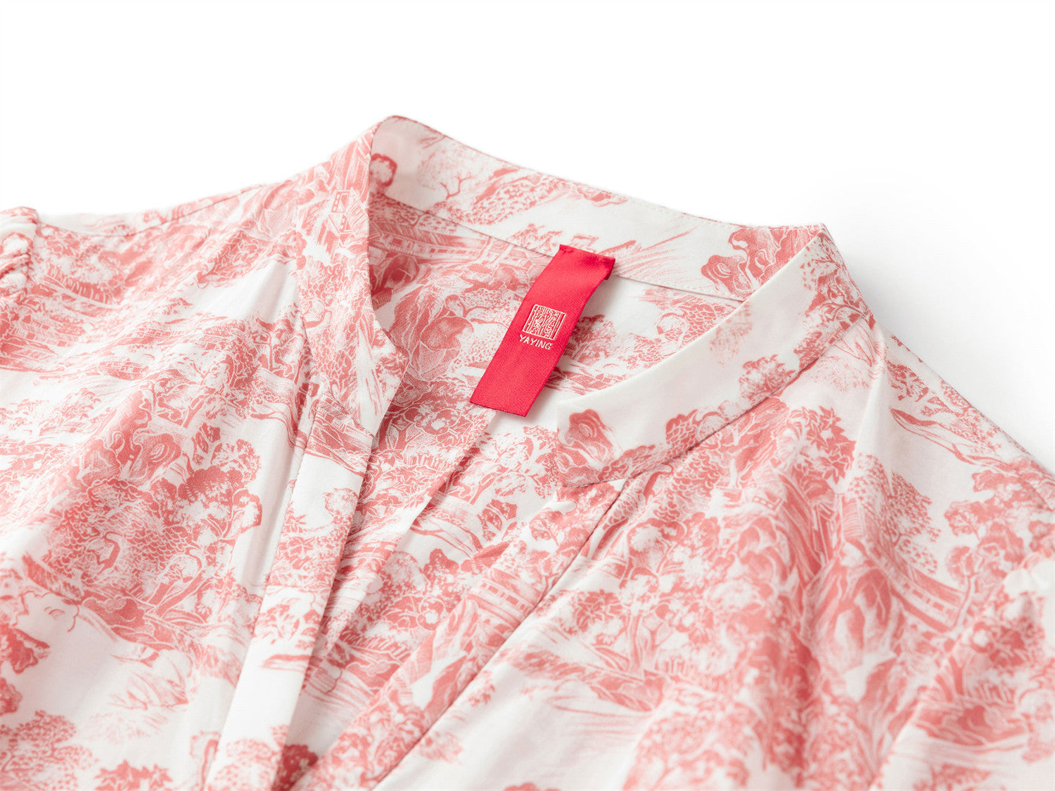 Silk-Cotton Printed Dress | Pink