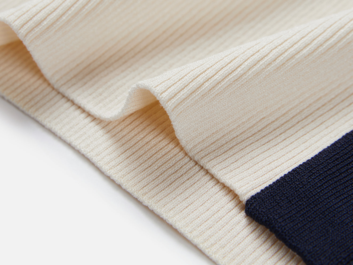 Short-Sleeved Color Block Knit Cardigan | Beige