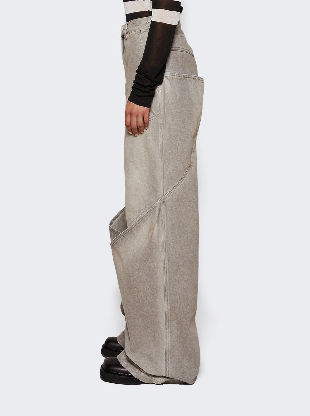 Women | The Attico | Baggy Long Pants Vintage Grey | Beige