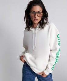 Get Physical Oversized Sweater Hoody | White