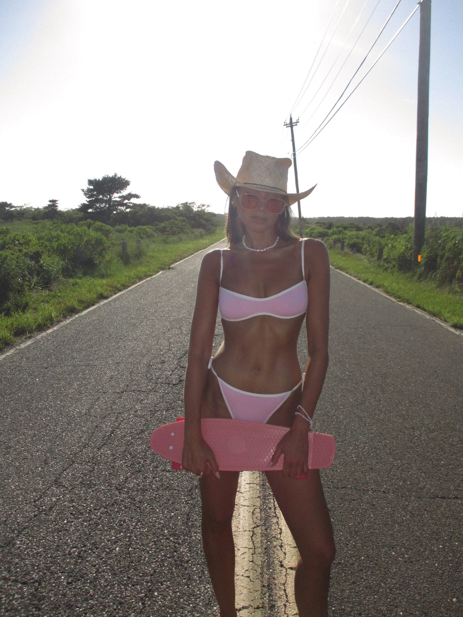 Sport Bikini Top | Conch Shell/Off White