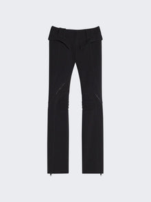 Women | Mugler | Zipped Scuba Pants | Black